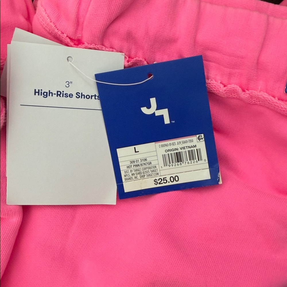 Women’s Washed Jersey High Rise Shorts - Neon Pink - L, XL & XXL - Picture 11 of 16